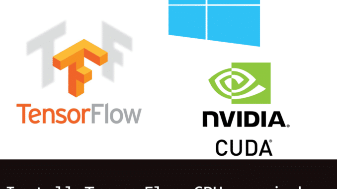 Install tensorflow GPU on windows