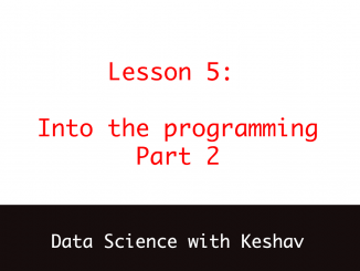data science with keshav into the programming part 2